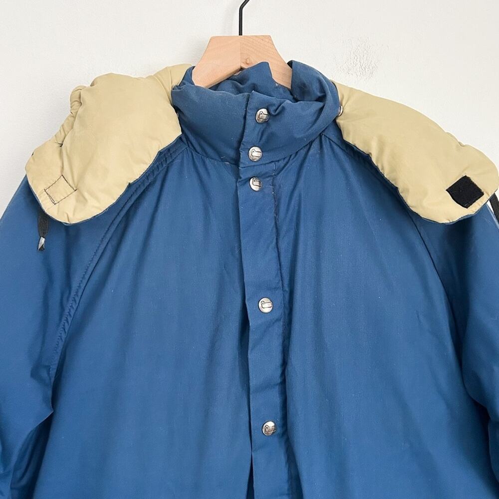 Woolrich Vintage Down Puffer Coat Blue Size M - Picture 2 of 12